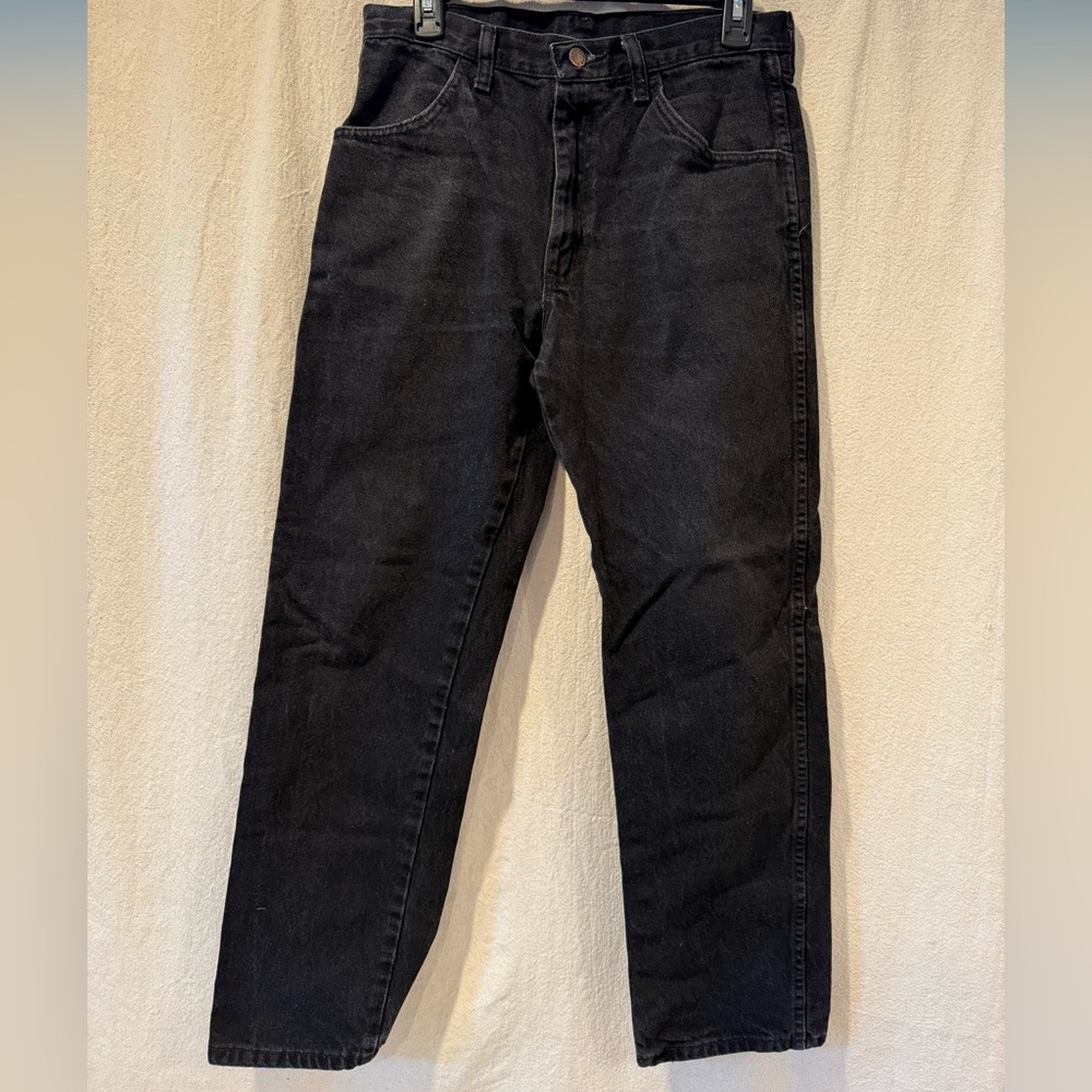 Rustler Men's Black Straight Jeans